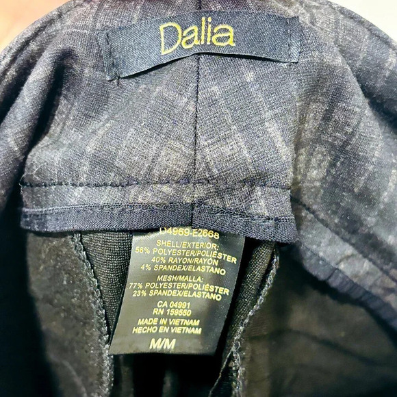 DALIA – Gray plaid skinny pants | Office-ready stretch trousers * - Picture 4 of 8